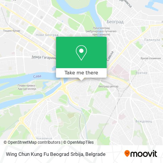 Wing Chun Kung Fu Beograd Srbija map