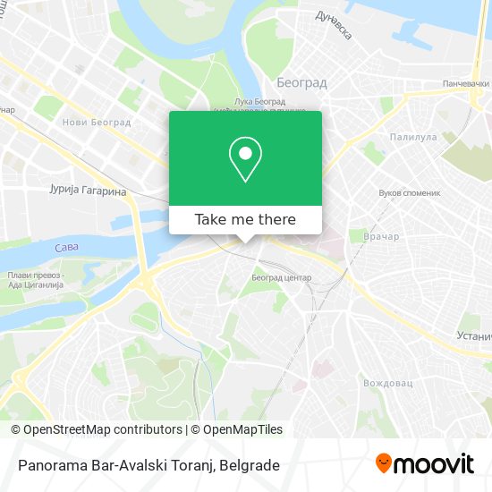 Panorama Bar-Avalski Toranj map