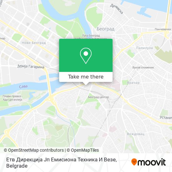 Етв Дирекција Јп Емисиона Техника И Везе map