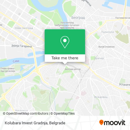 Kolubara Invest Gradnja map