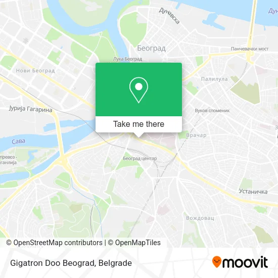 Gigatron Doo Beograd map