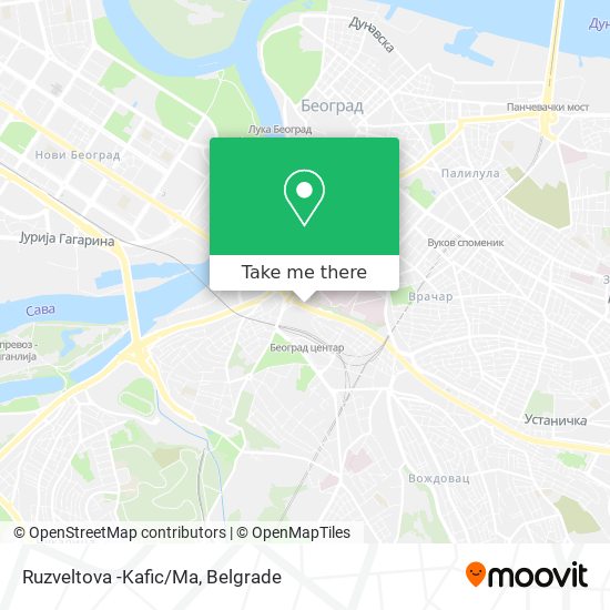 Ruzveltova -Kafic/Ma map