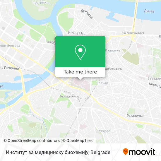 Институт за медицинску биохемију map