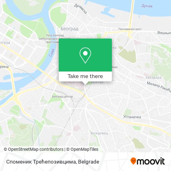 Споменик Трећепозивцима map