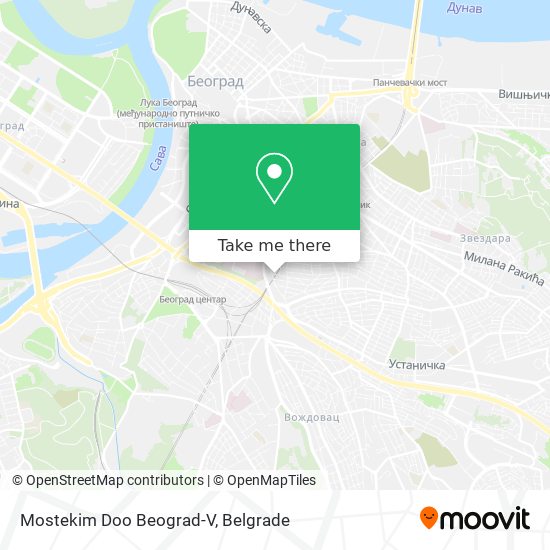 Mostekim Doo Beograd-V map