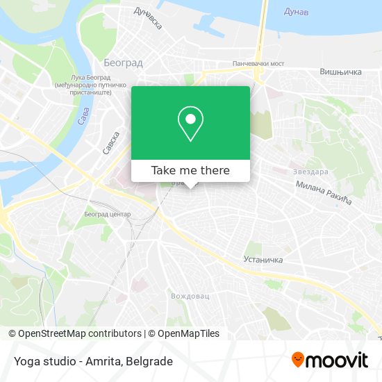 Yoga studio - Amrita map