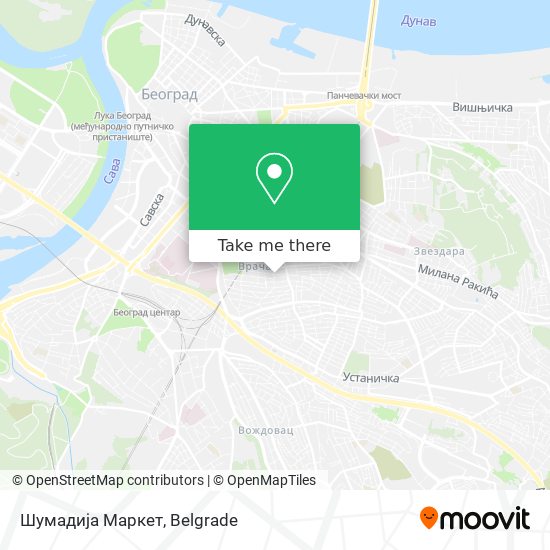 Шумадија Маркет map