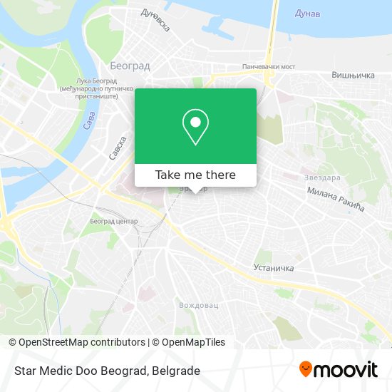 Star Medic Doo Beograd map