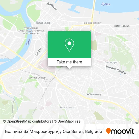 Болница За Микрохирургију Ока Зенит map