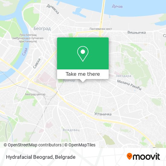 Hydrafacial Beograd map