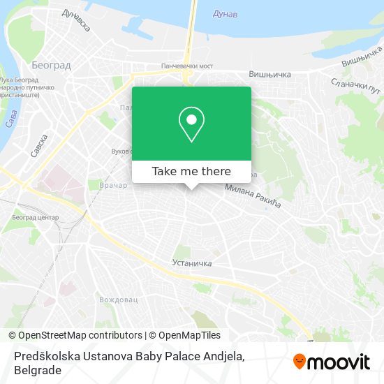 Predškolska Ustanova Baby Palace Andjela map