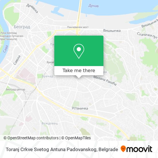 Toranj Crkve Svetog Antuna Padovanskog map