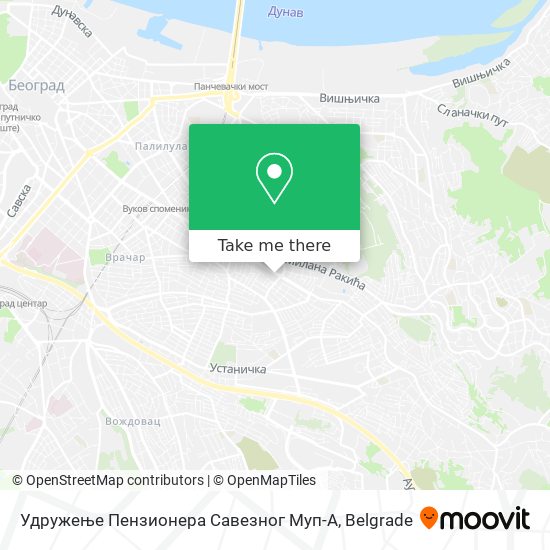 Удружење Пензионера Савезног Муп-А map