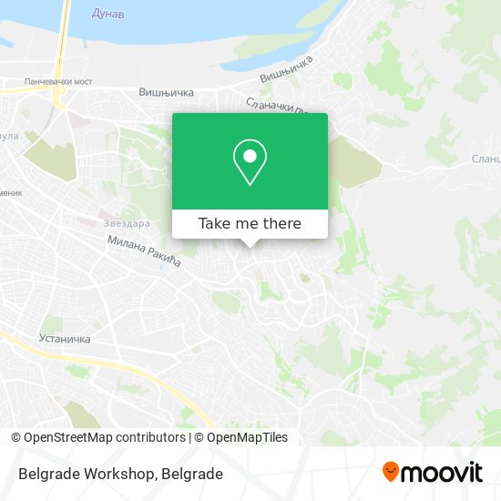 Belgrade Workshop map