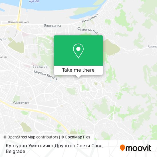 Културно Уметничко Друштво Свети Сава map