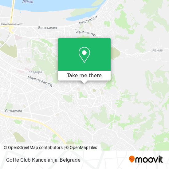 Coffe Club Kancelarija map