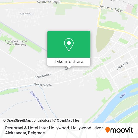 Restorani & Hotel Inter Hollywood, Hollywood i dvor Aleksandar map
