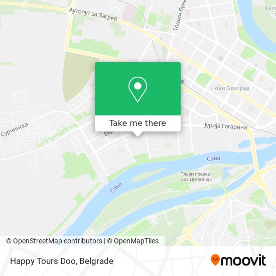 Happy Tours Doo map