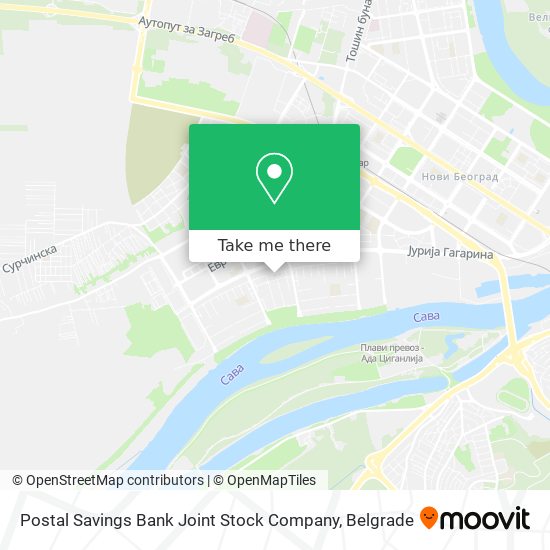 Postal Savings Bank Joint Stock Company map