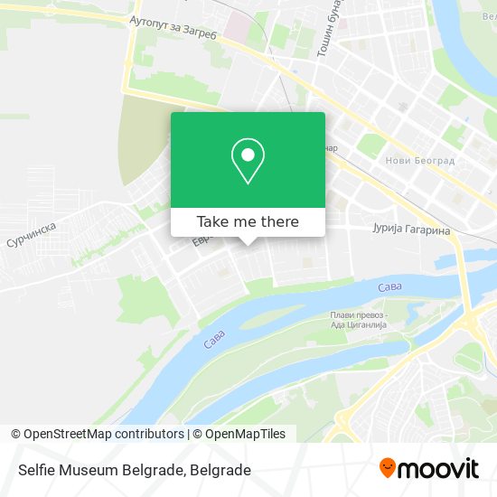 Selfie Museum Belgrade map