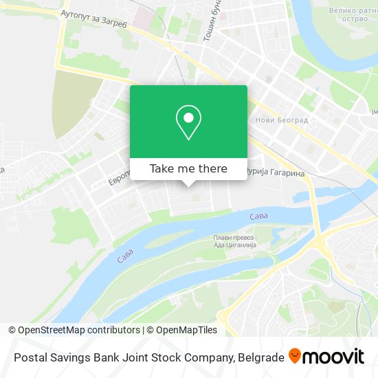 Postal Savings Bank Joint Stock Company map