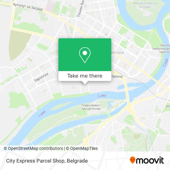 City Express Parcel Shop map