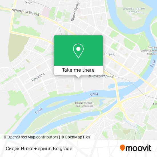 Сидек Инжењеринг map