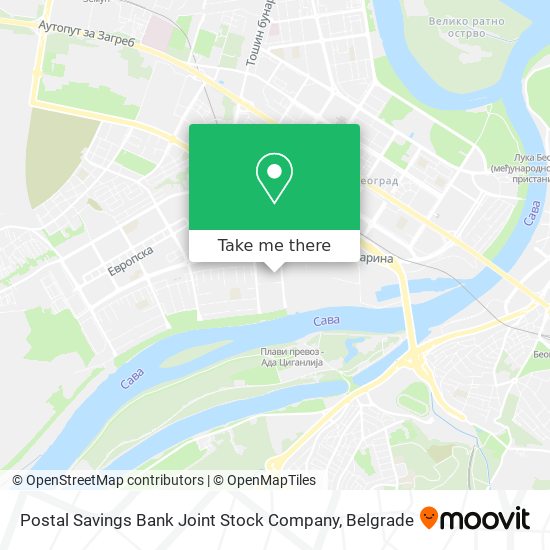 Postal Savings Bank Joint Stock Company map