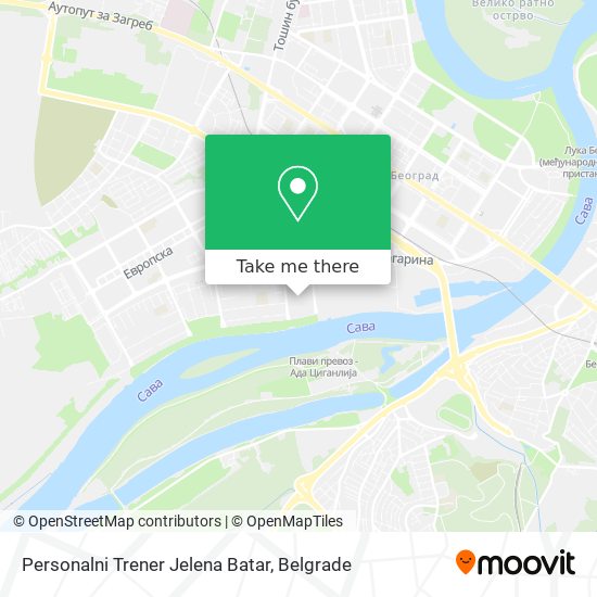 Personalni Trener Jelena Batar map