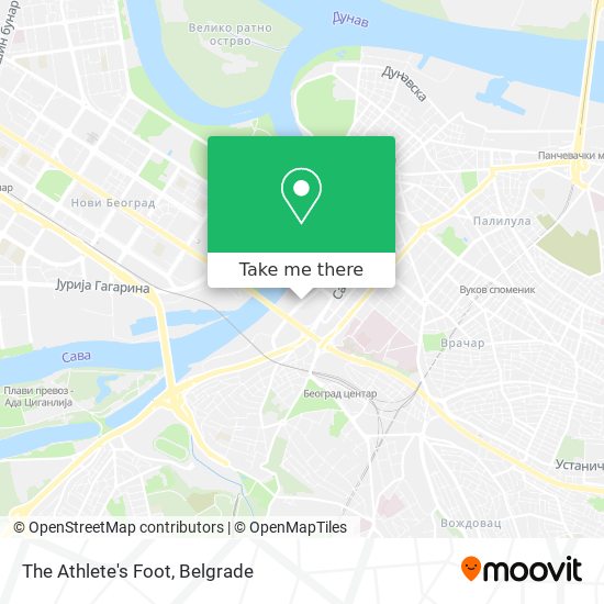 The Athlete's Foot map