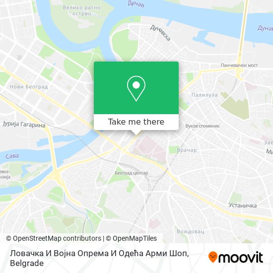 Ловачка И Војна Опрема И Одећа Арми Шоп map