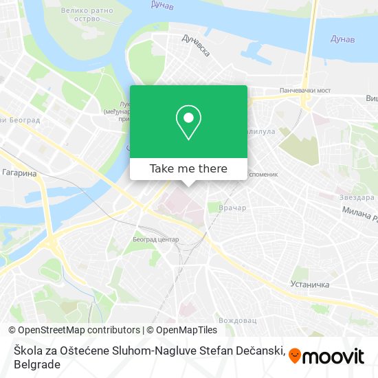 Škola za Oštećene Sluhom-Nagluve Stefan Dečanski map