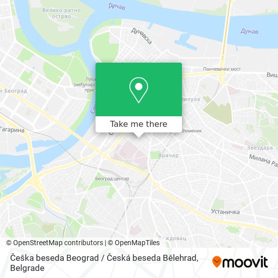 Češka beseda Beograd / Česká beseda Bělehrad map