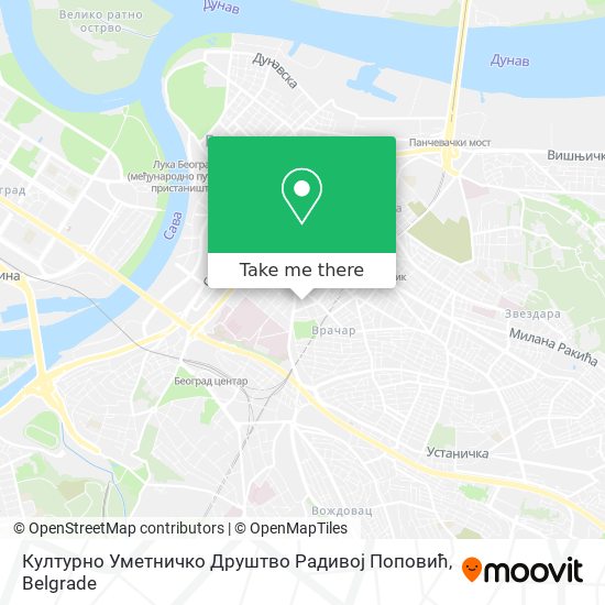 Културно Уметничко Друштво Радивој Поповић map