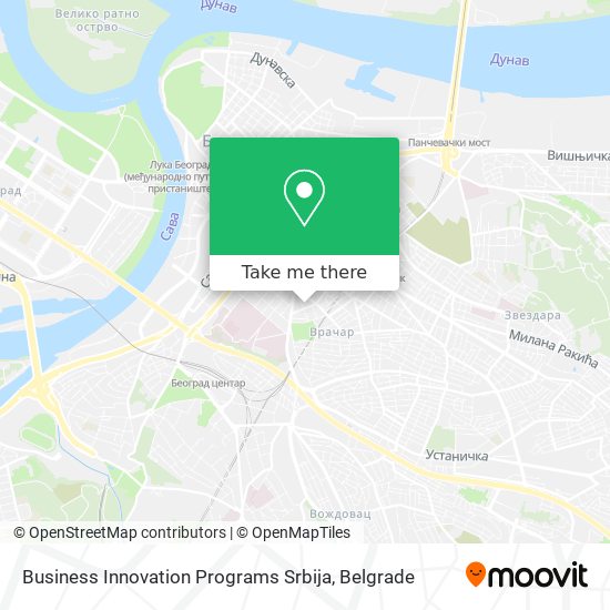 Business Innovation Programs Srbija map