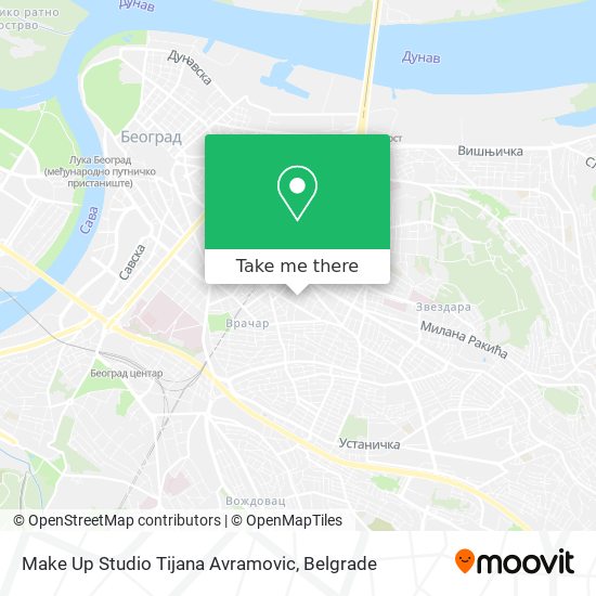 Make Up Studio Tijana Avramovic map