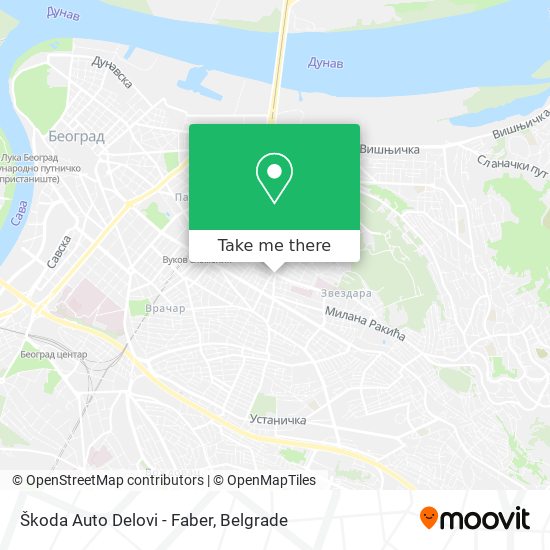 Škoda Auto Delovi - Faber map