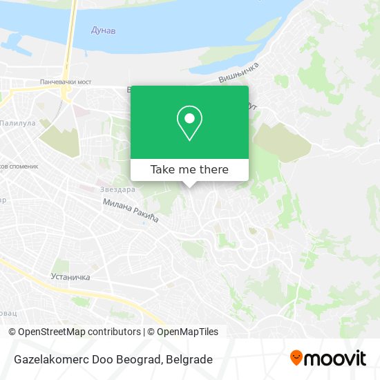 Gazelakomerc Doo Beograd map