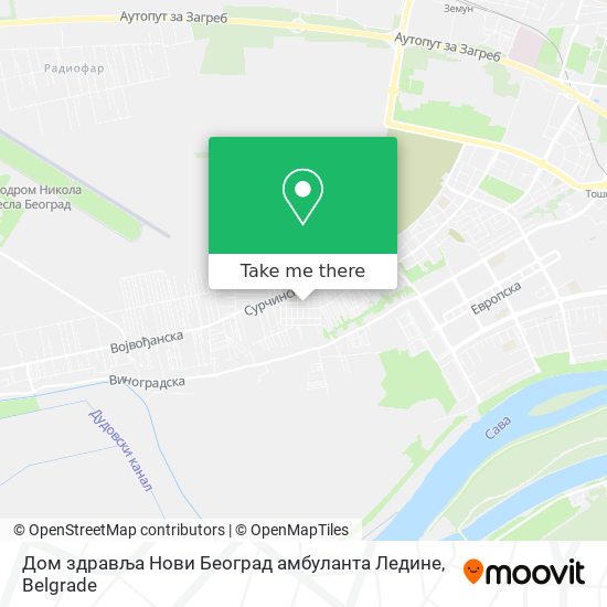 Дом здравља Нови Београд амбуланта Ледине map