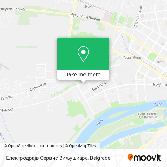 Електродрајв Сервис Виљушкара map