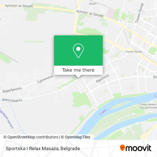 Sportska I Relax Masaza map