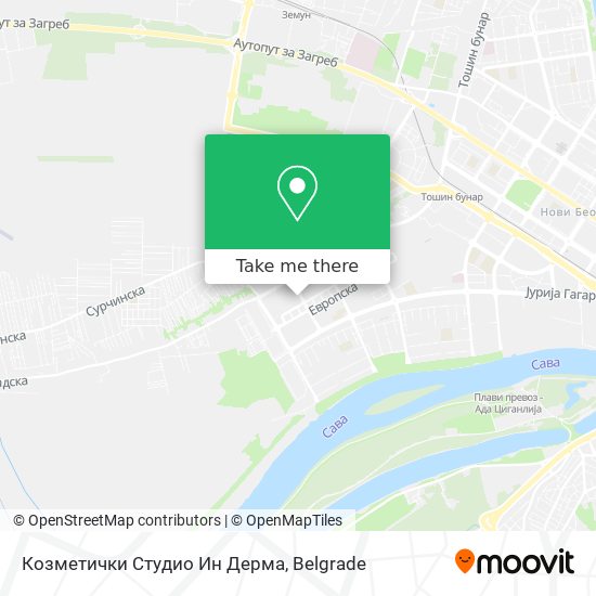 Козметички Студио Ин Дерма map