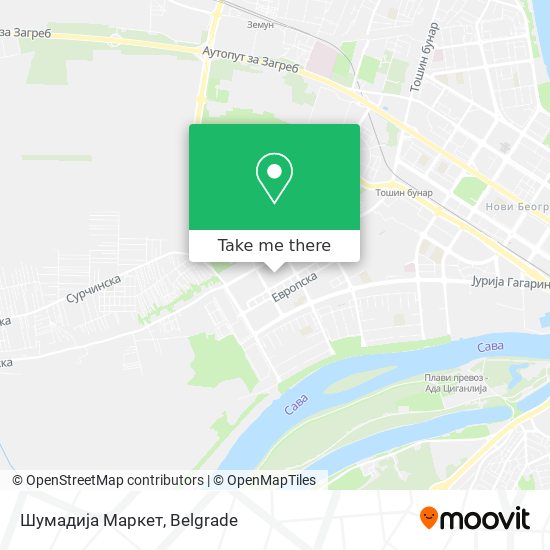 Шумадија Маркет map