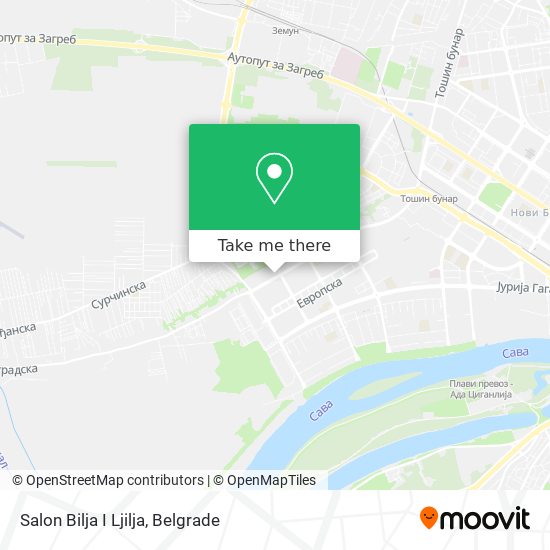 Salon Bilja I Ljilja map