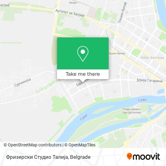 Фризерски Студио Талија map