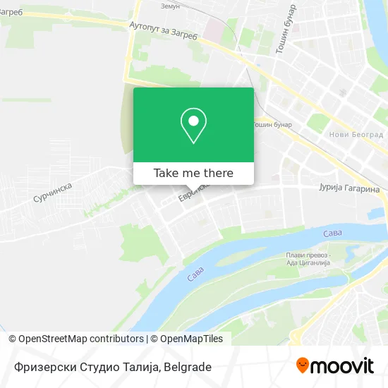 Фризерски Студио Талија map