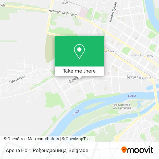 Арена Но.1 Рођендаоница map