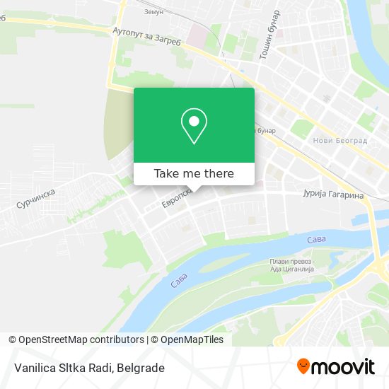 Vanilica Sltka Radi map