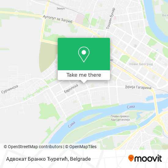 Адвокат Бранко Ђуретић map