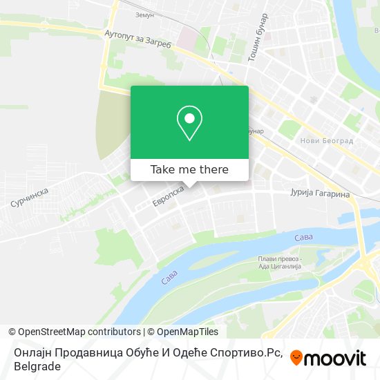 Онлајн Продавница Обуће И Одеће Спортиво.Рс map